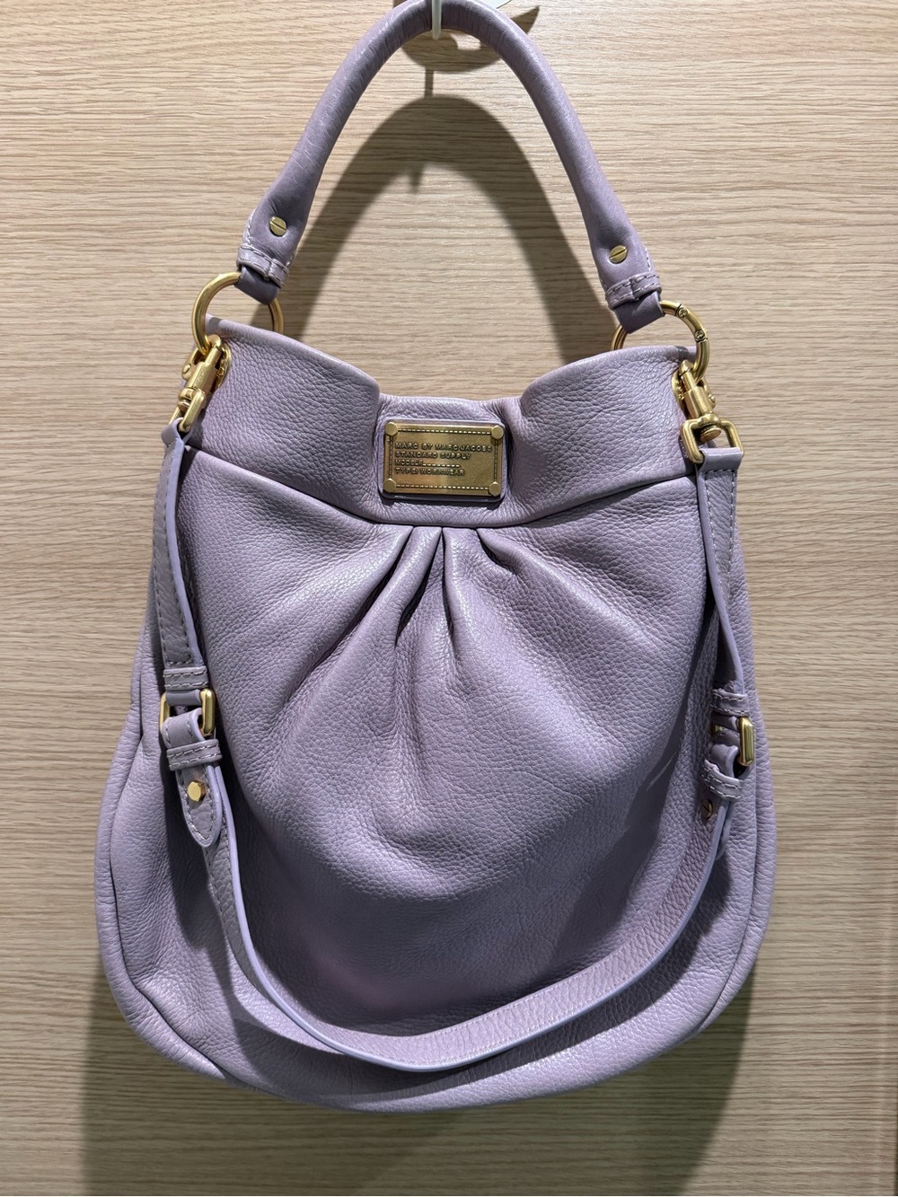 Marc Jacobs - Lavender Leather Hobo Bag with Gold Hardware